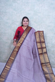 Chettinad Symphony Lavender Cotton Saree