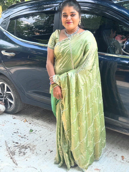 Space silk saree