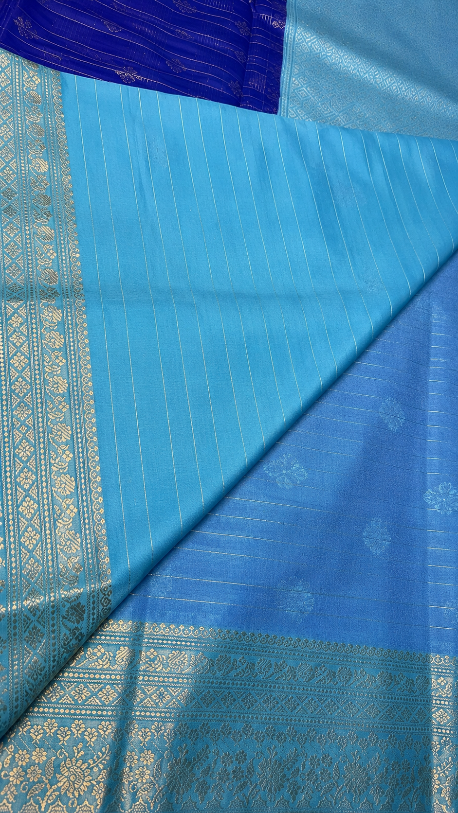 WARM SILK SAREE (blue)