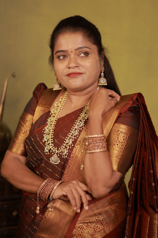 PREMIUM KANCHI SILK SAREE ( pre booking 15 days dispatch)