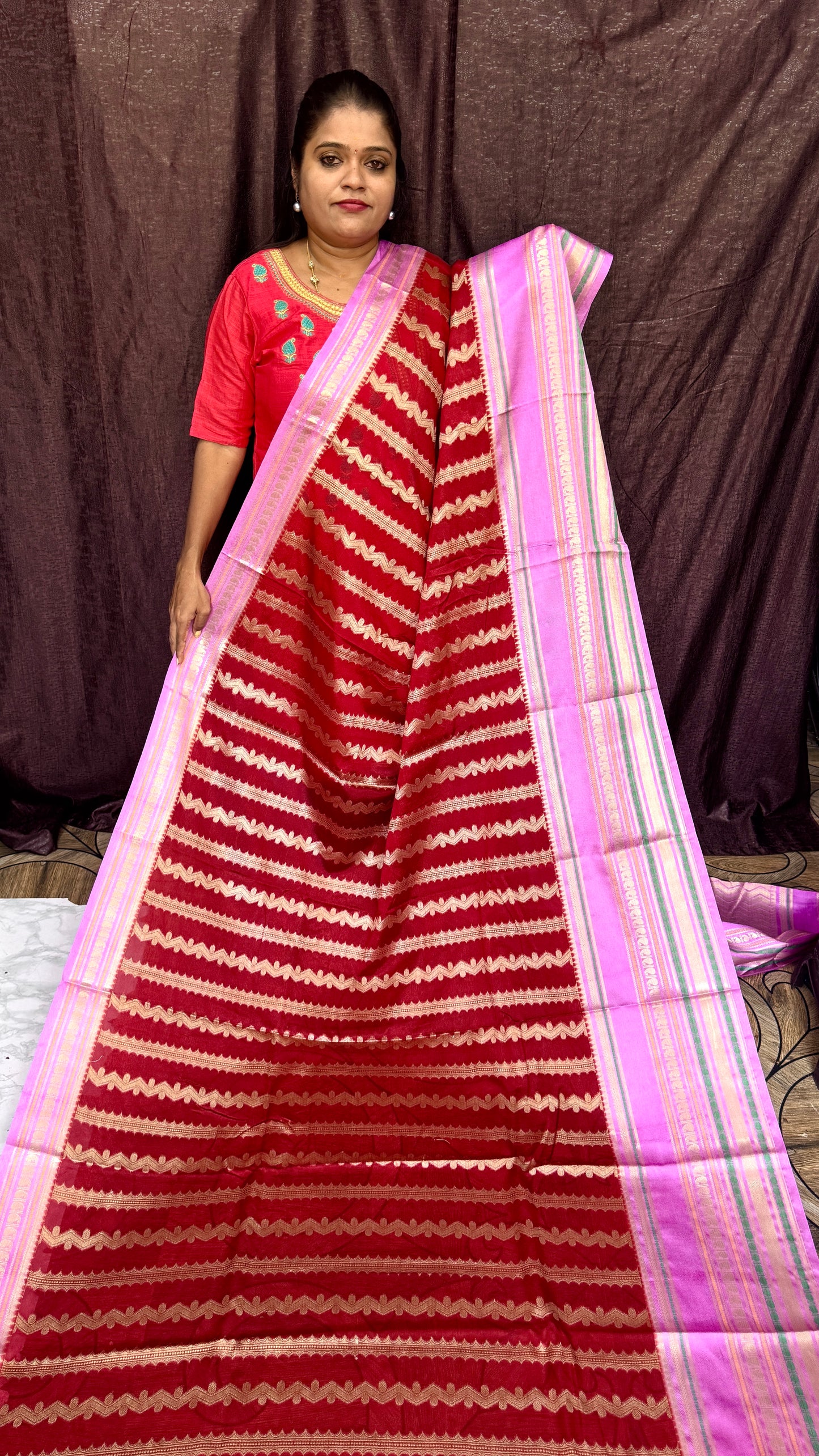 WARM SILK SAREE (rd)