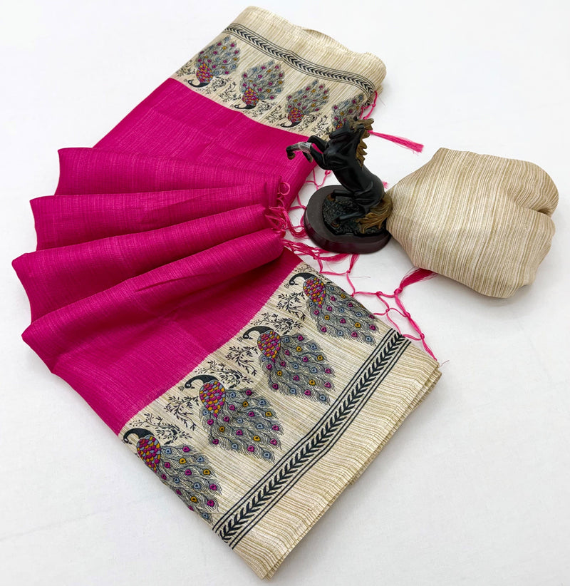 CHANDERI COOTON SAREE( NEW )
