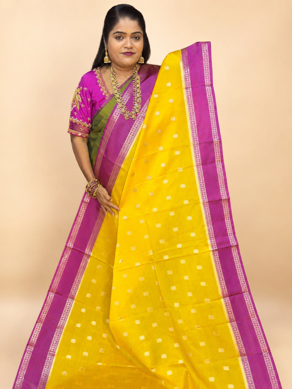 BANARASI SOFT SILK ( yellow)