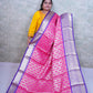Elegant Pink & Purple Silk Saree with Brocade Blouse
