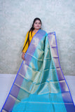 Serene Light Blue Pure Silk Saree