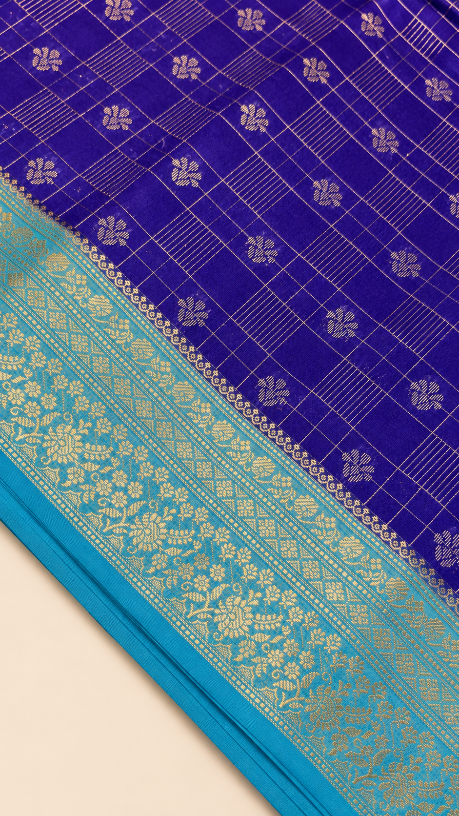 WARM SILK SAREE (blue)