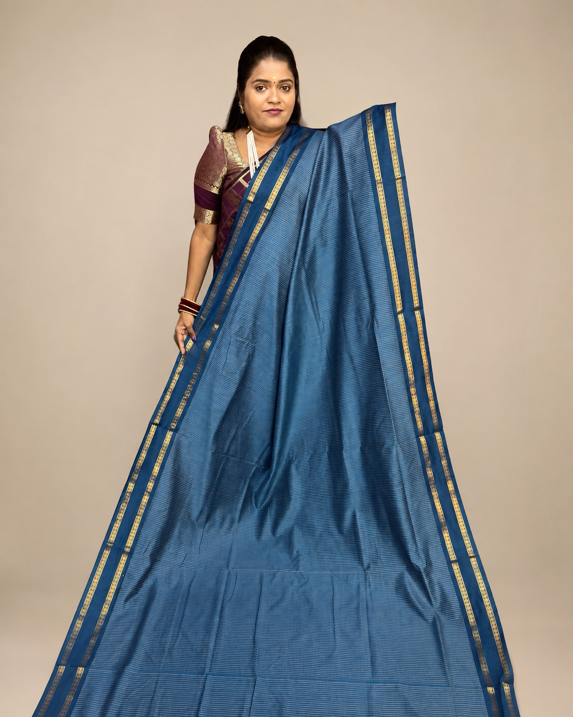 Kalyani Cotton saree ( CHECKED)
