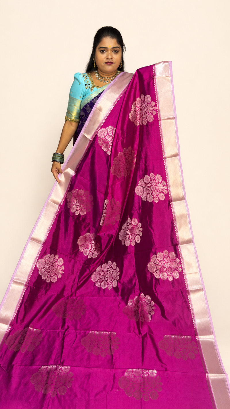 BANARASI SOFT SILK (PINK )