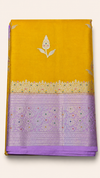 WARM SILK SAREE ( YELLOW/ BABY PINK) pre booking 2 weeks dispatch