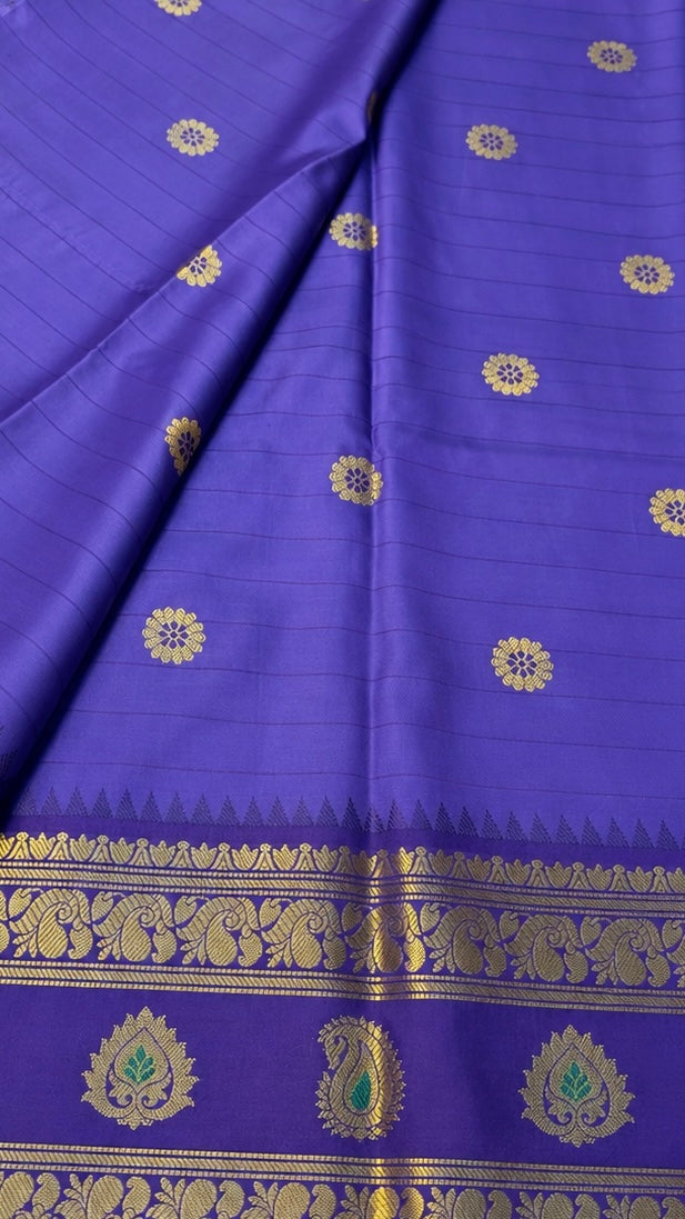 BANARASI SOFT SILK SAREE ( Purple)