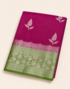 WARM SILK SAREE ( PINK/ GREEN)