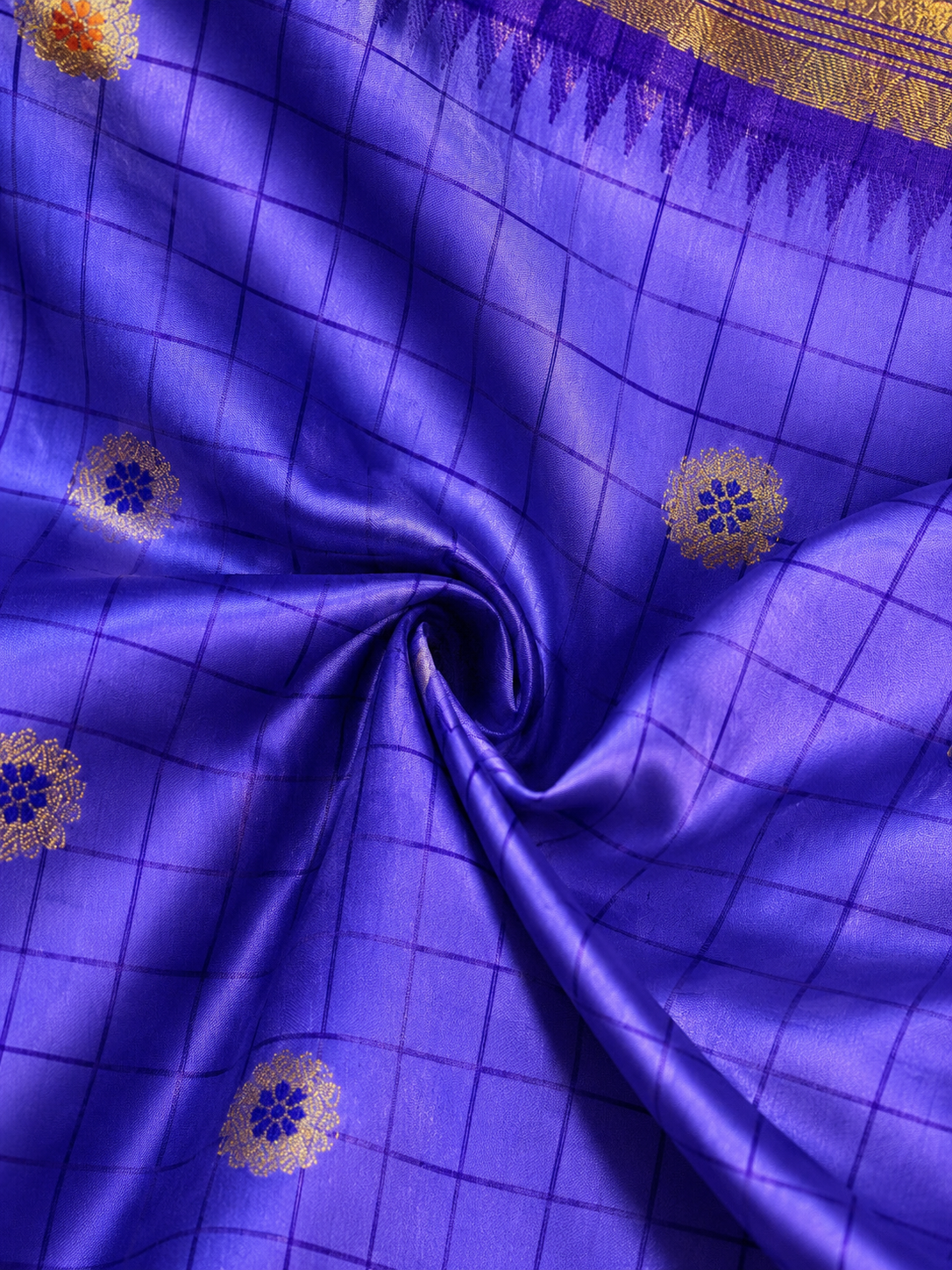BANARASI SOFT SILK SAREE ( Purple)