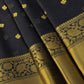 KATTAN SILK SAREE( YELLOW WITH BLACK)