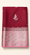 WARM SILK SAREE ( MAROON/ PINK)