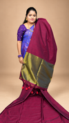 KHADI COTTON SAREE ❤️ (MARRON )