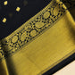 KATTAN SILK SAREE( YELLOW WITH BLACK)