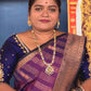KANCHI SOFT SILK SAREE ( Dark pur)