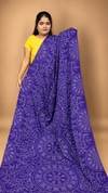 MODEL SILK AJRAKH PRINT SAREE WITH MIRROR WORK (2)