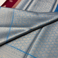 WARM SILK SAREE ( MARRON/ BLUE)