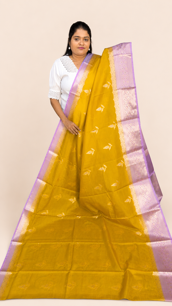WARM SILK SAREE ( YELLOW/ BABY PINK) pre booking 2 weeks dispatch
