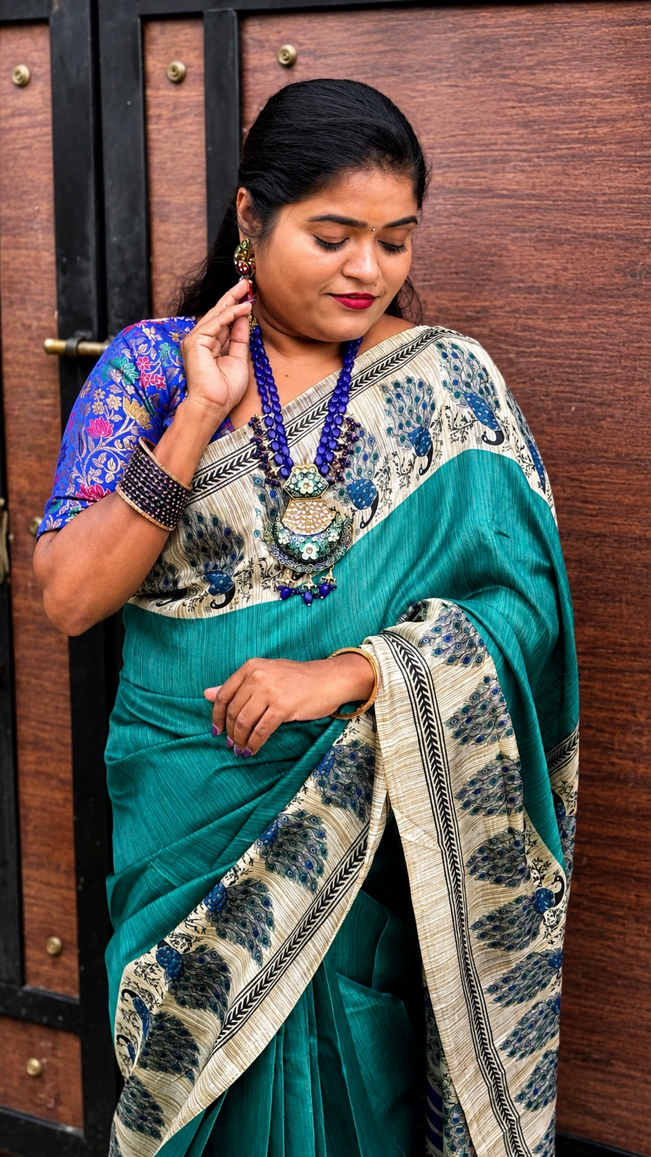 CHANDERI COTTON SAREE( NEW )