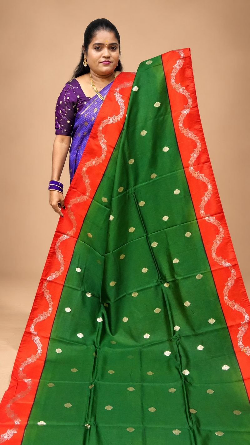 BANARASI SOFT SILK SAREE ( NEW )