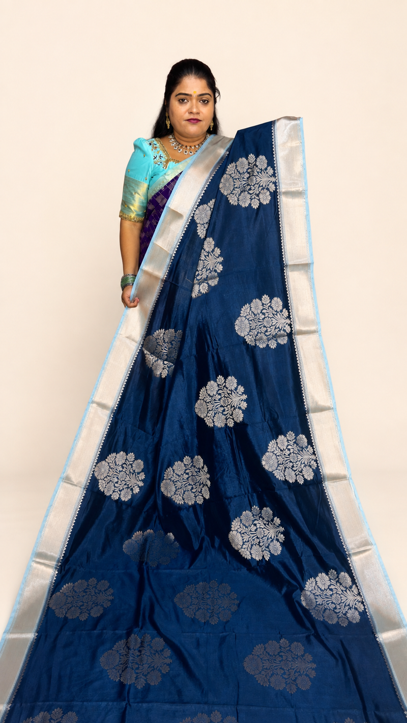 BANARASI SOFT SILK (deep blue)