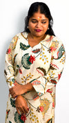 ✨ AVAASA KALAMKARI SIDE CUT KURTI  ( M to XXL )