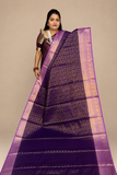 WARM SILK SAREE (DARK PURPLE / LAVENDER)