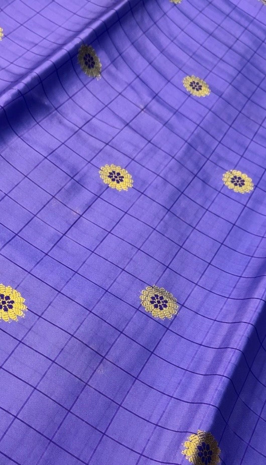 BANARASI SOFT SILK SAREE ( Purple)