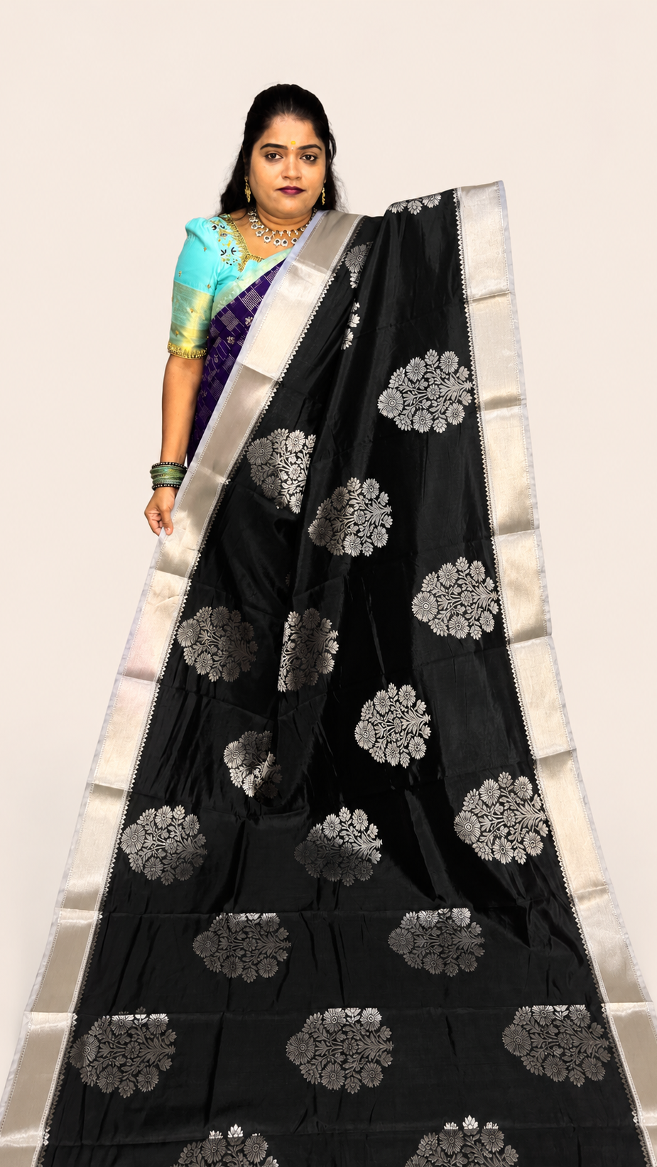 BANARASI SOFT SILK ( BLACK)