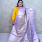 Enchanting Lavender Kattan Silk Saree & Brocade Blouse