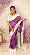 WARM SILK SAREE ( mauve pink )