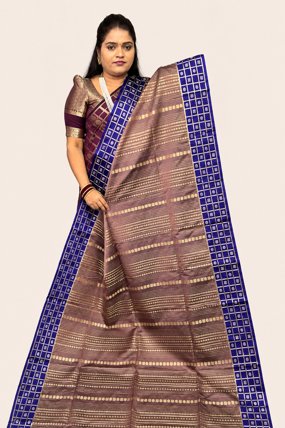 KANCHI SOFT SILK SARE ( V )