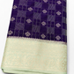 WARM SILK SAREE (Deep purple/ Pista green)