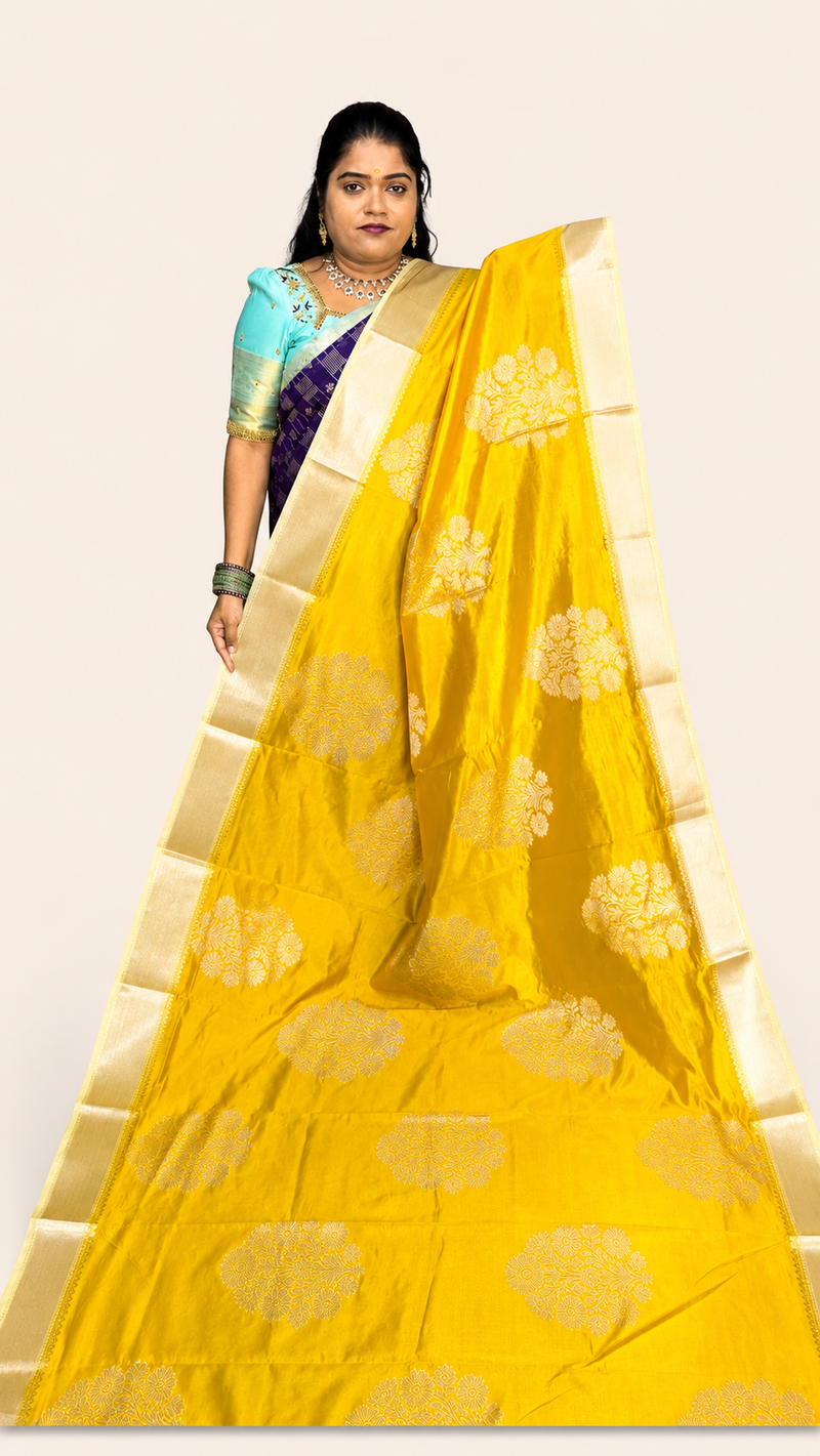 BANARASI SOFT SILK (YELLOW)