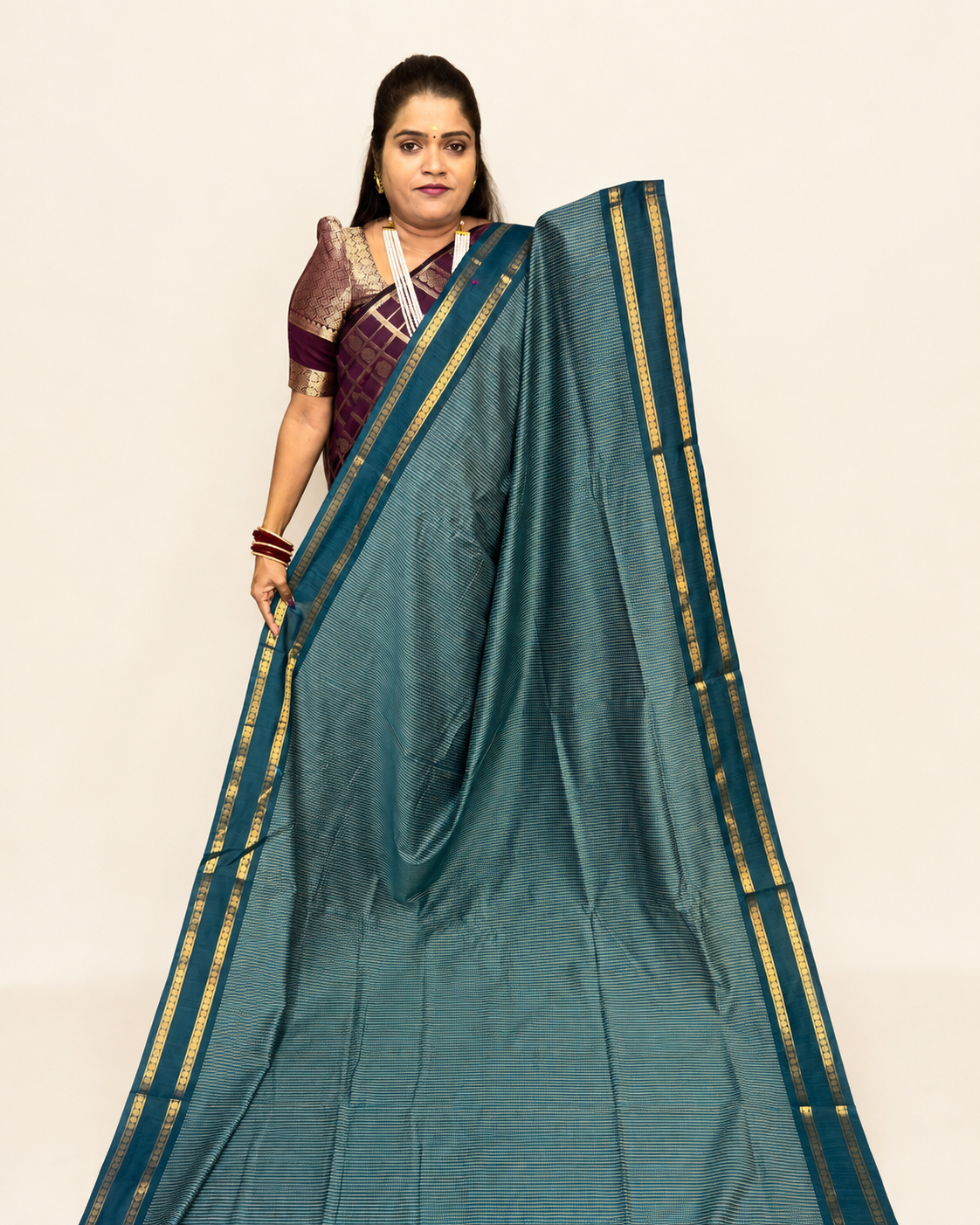 Kalyani Cotton saree ( CHECKED)