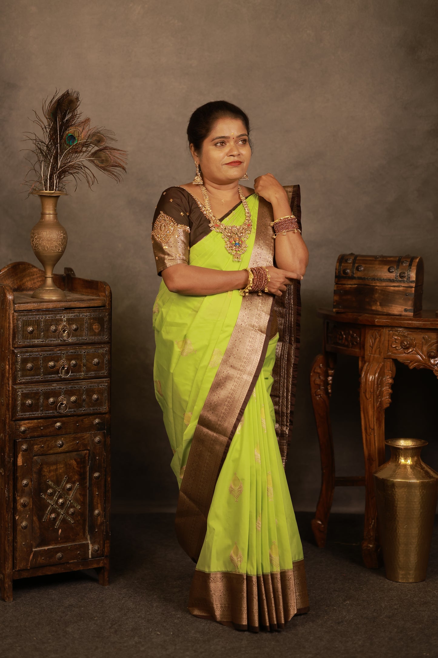 PREMIUM KANCHI SILK SAREE (bb)