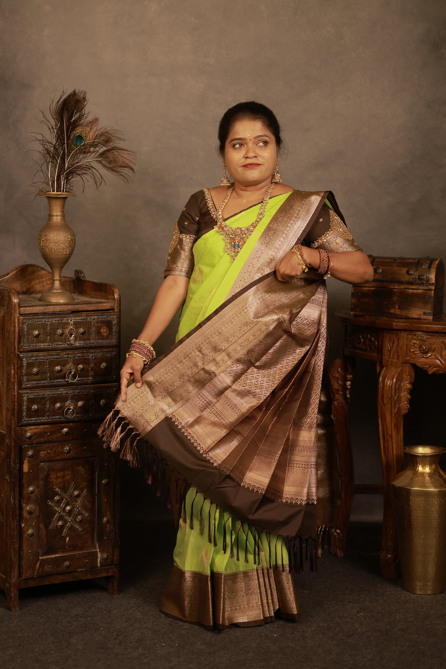 PREMIUM KANCHI SILK SAREE (bb)