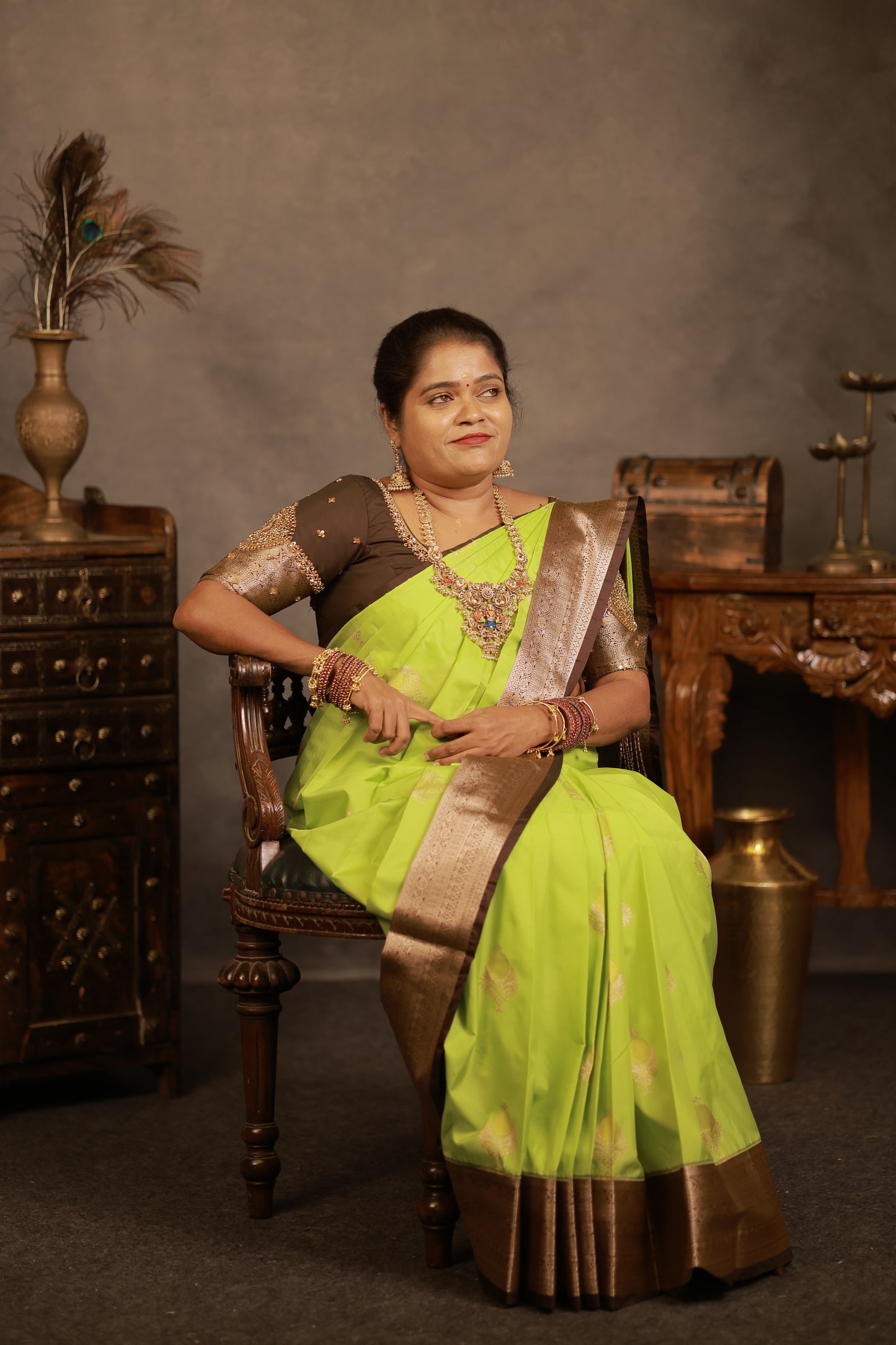 PREMIUM KANCHI SILK SAREE (bb)