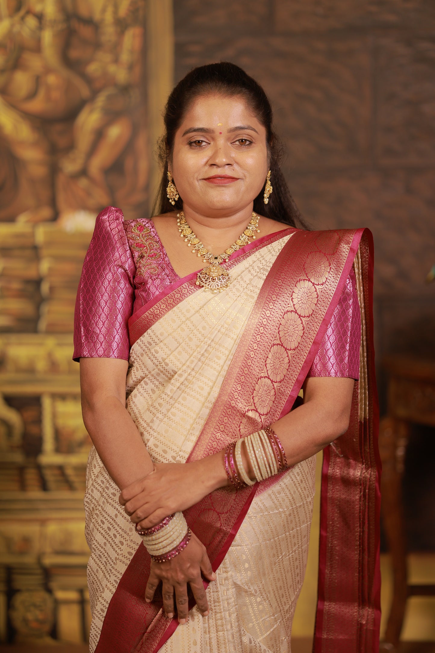 KATTAN SILK SAREE (WHI)