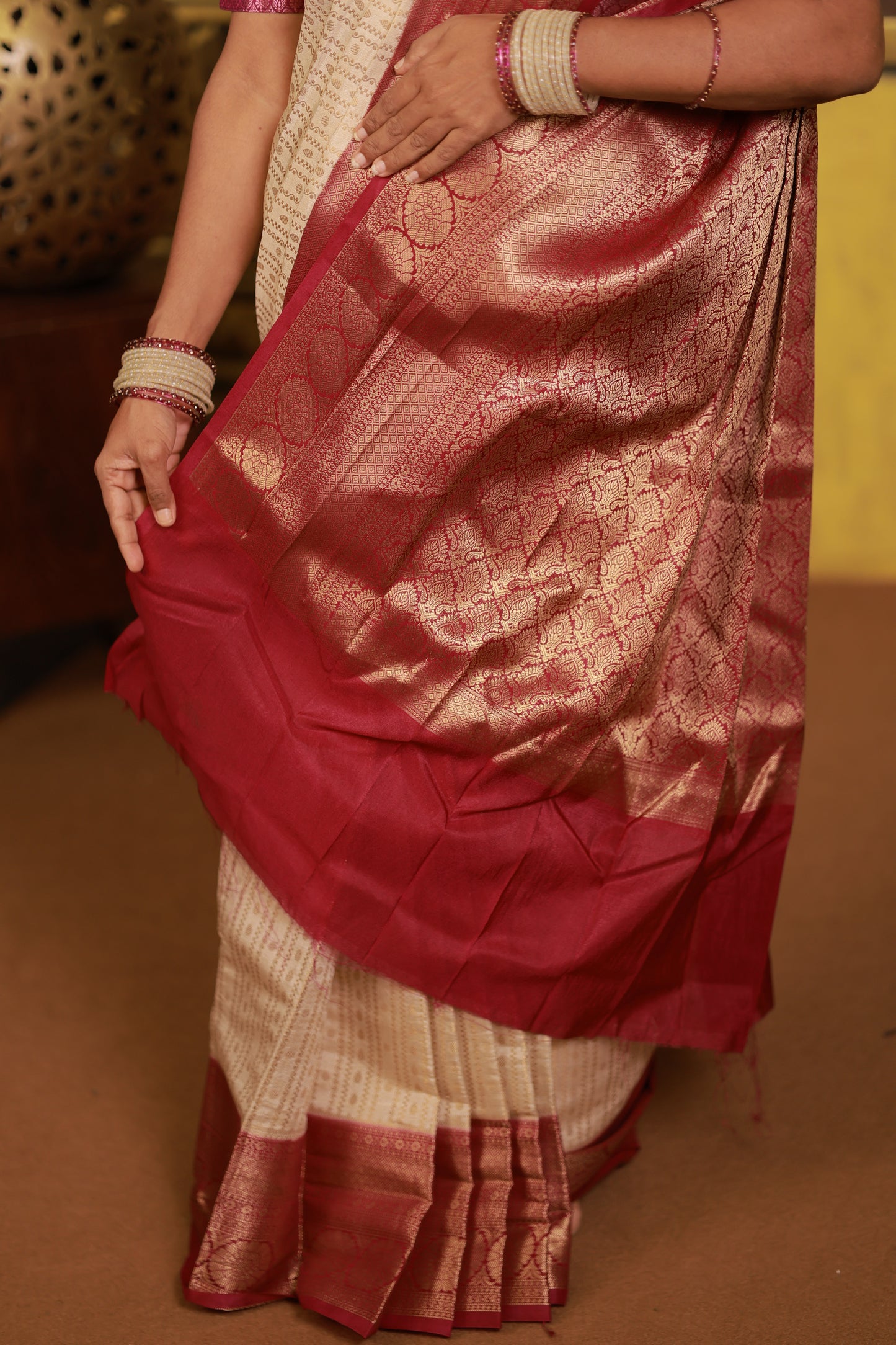 KATTAN SILK SAREE (WHI)