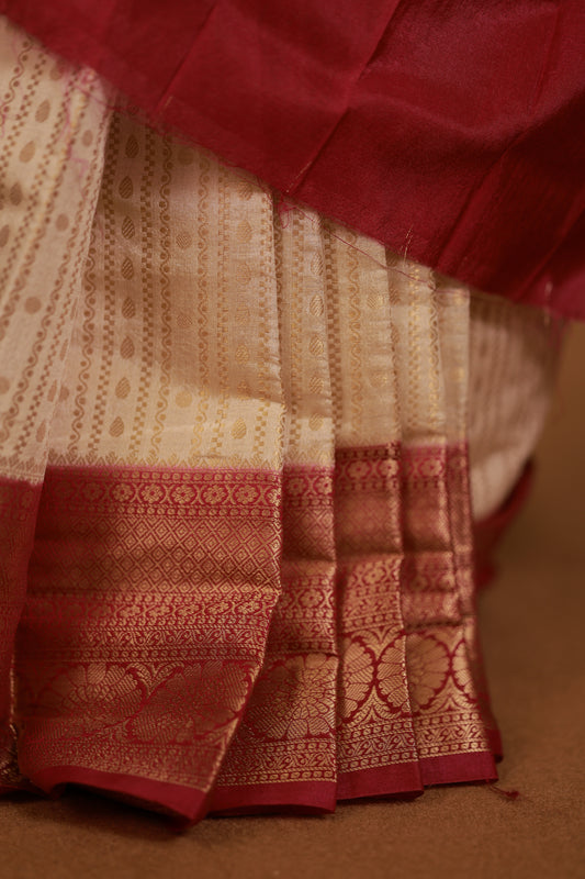 KATTAN SILK SAREE (WHI)