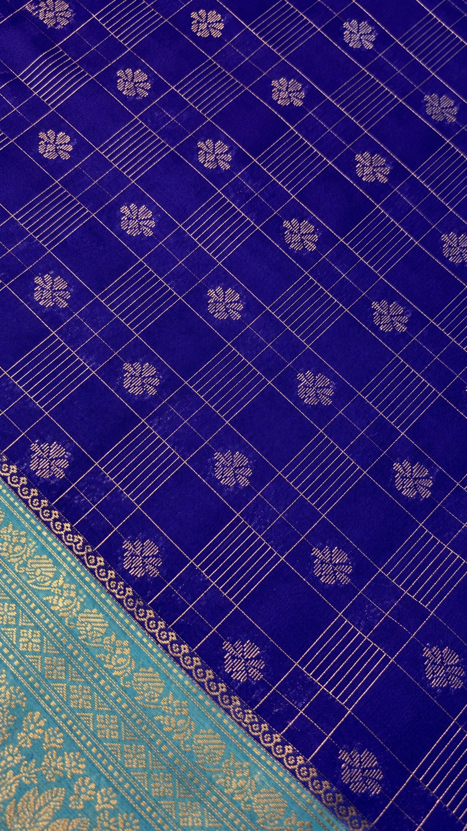 WARM SILK SAREE (blue)