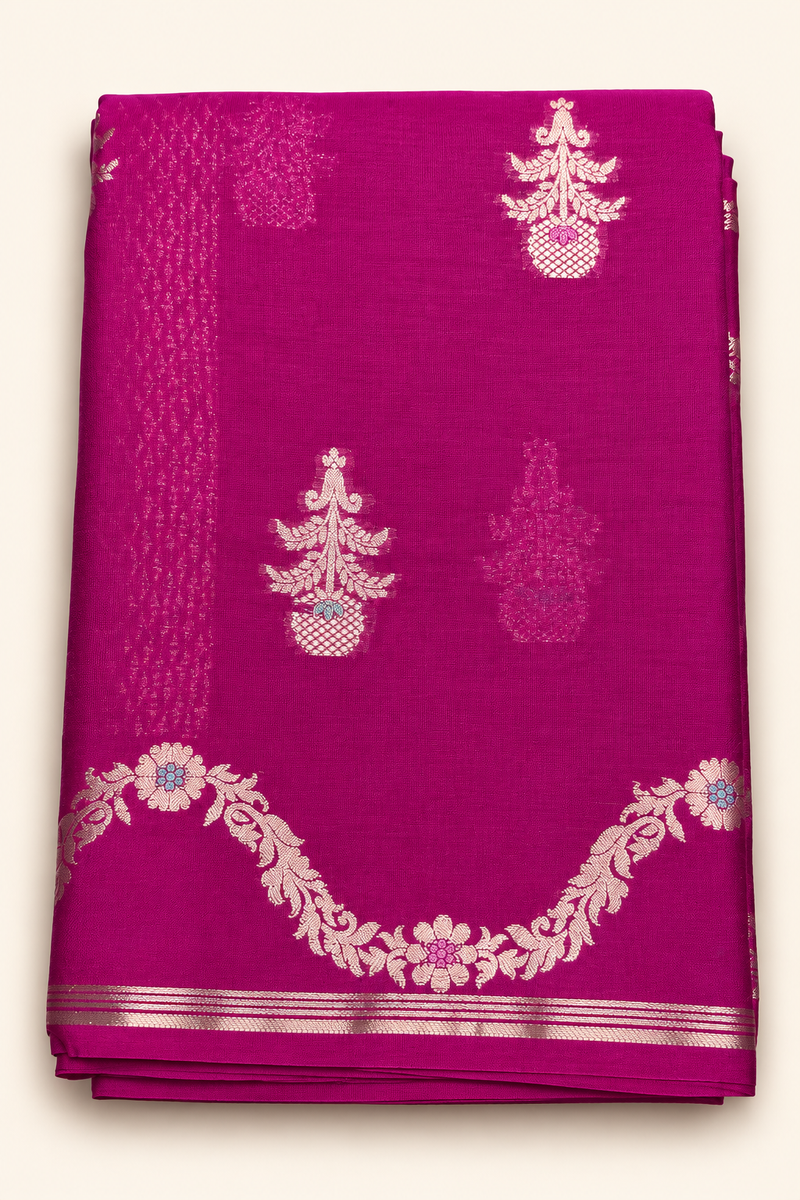 PURE MANGO SILK SAREE ( DP)