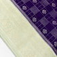 WARM SILK SAREE (Deep purple/ Pista green)