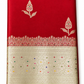 WARM SILK SAREE ( RED / PISTA GREEN )