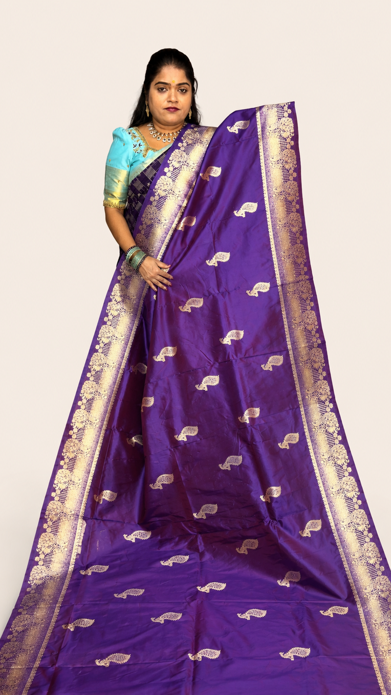 KANCHI SOFT SILK SAREE ( PUR)