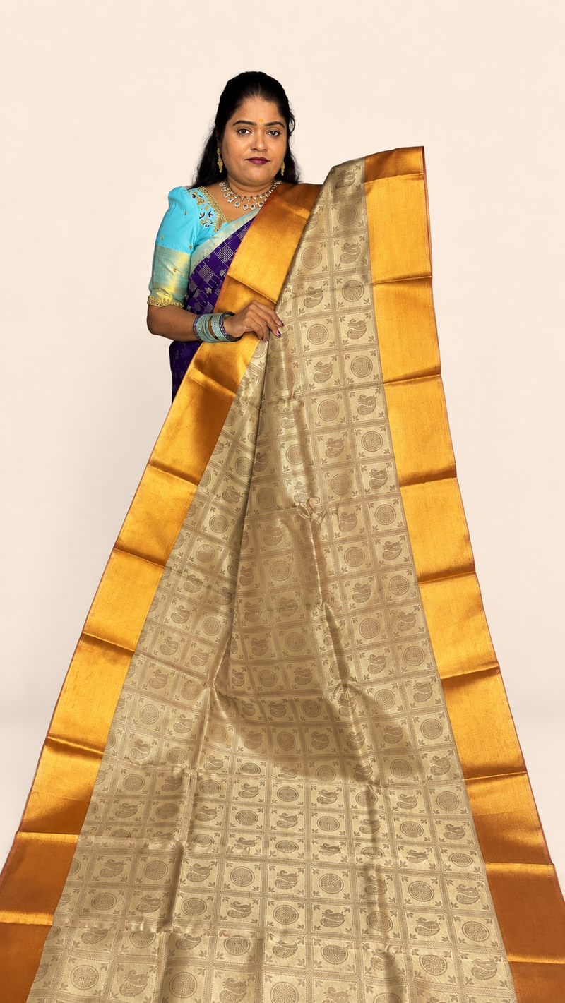 KATTAN SILK SAREE ( GOLD)