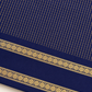 Kalyani Cotton saree ( NAVY  BLUE CHECKED)